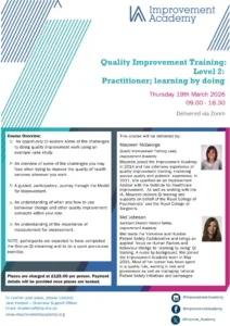 Flyer for Silver Level 2 Quality Improvement Practitioner Training in March 2026